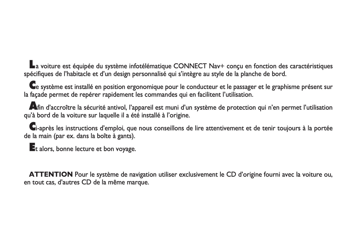 Fiat Stilo Connect Nav+ Guide d'utilisation 2004 - 2018