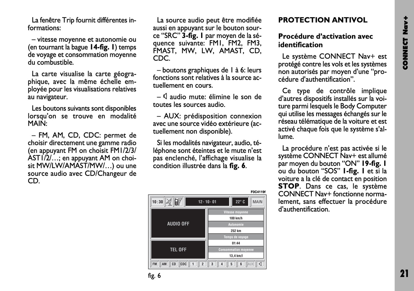 Fiat Stilo Connect Nav+ Guide d'utilisation 2004 - 2018