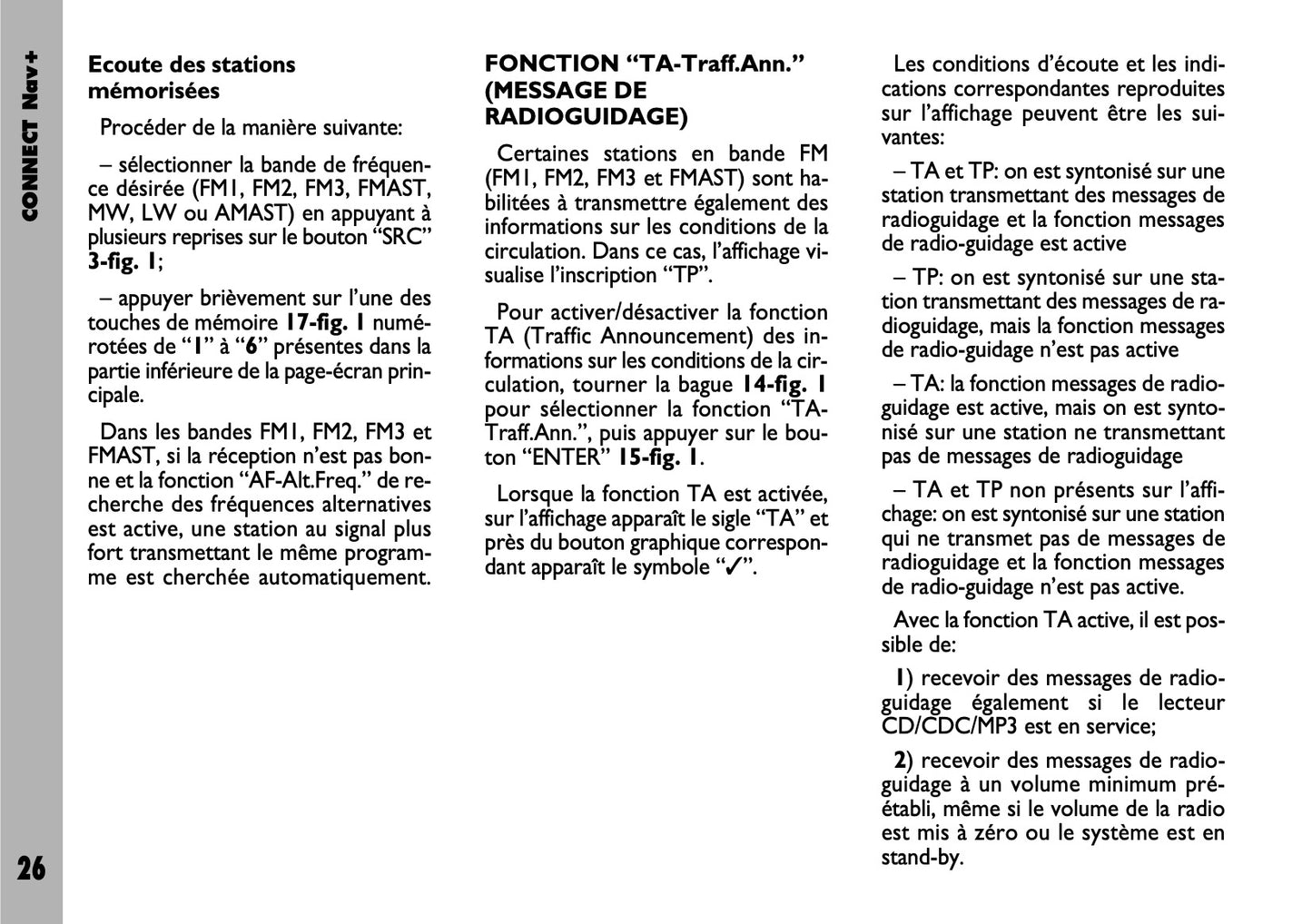 Fiat Stilo Connect Nav+ Guide d'utilisation 2004 - 2018