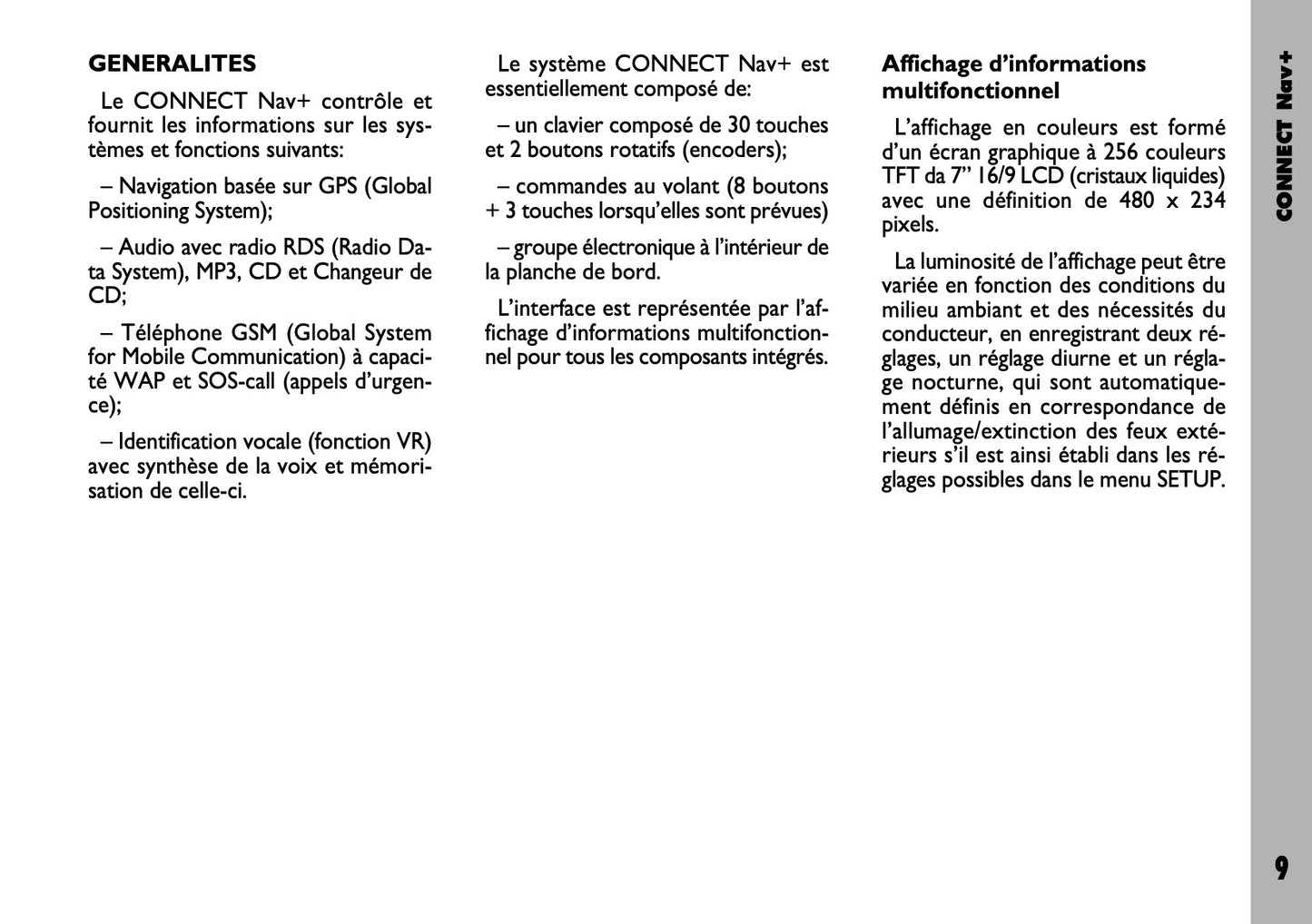 Fiat Stilo Connect Nav+ Guide d'utilisation 2004 - 2018