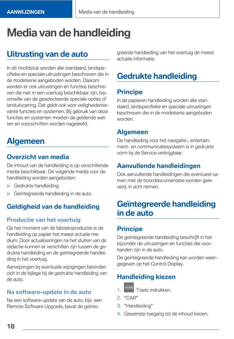 2021 BMW X3 Owner's Manual | Dutch