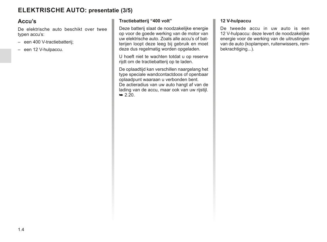 2022-2023 Renault Mégane Electric Owner's Manual | Dutch