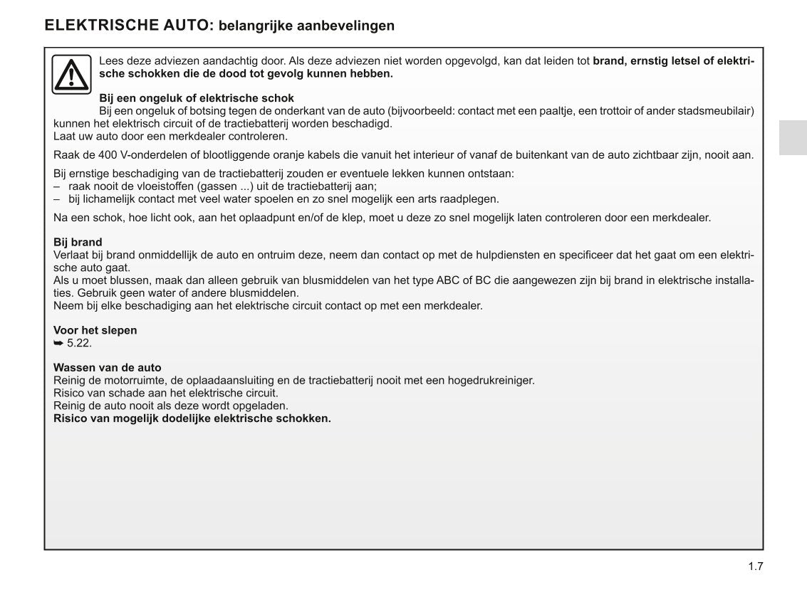 2022-2023 Renault Mégane Electric Owner's Manual | Dutch