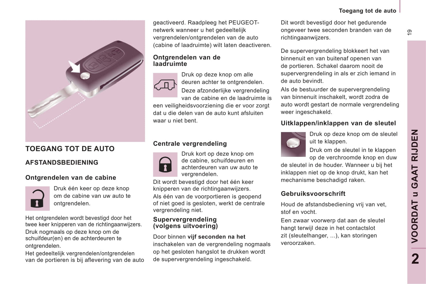 2011-2012 Peugeot Expert Owner's Manual | Dutch