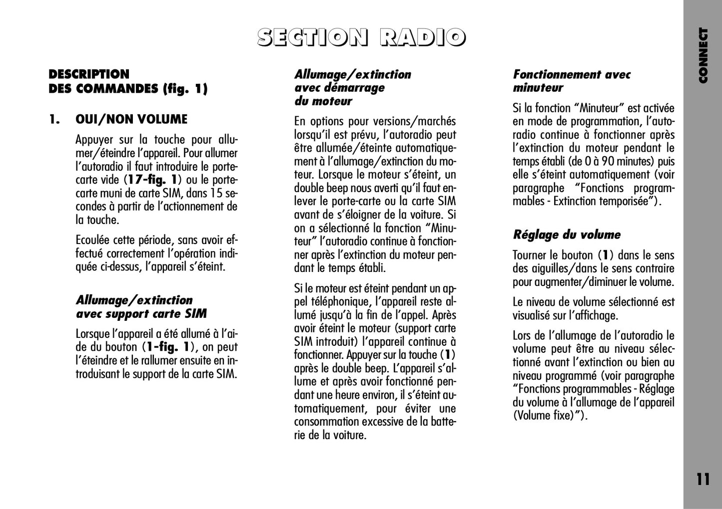 Alfa Romeo Connect-Navigateur-Connect Nav Guide d'utilisation 2004 - 2007