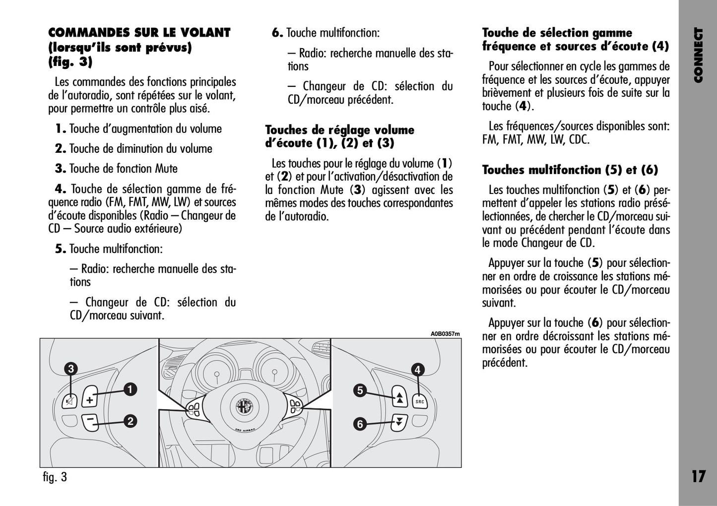 Alfa Romeo Connect-Navigateur-Connect Nav Guide d'utilisation 2004 - 2007