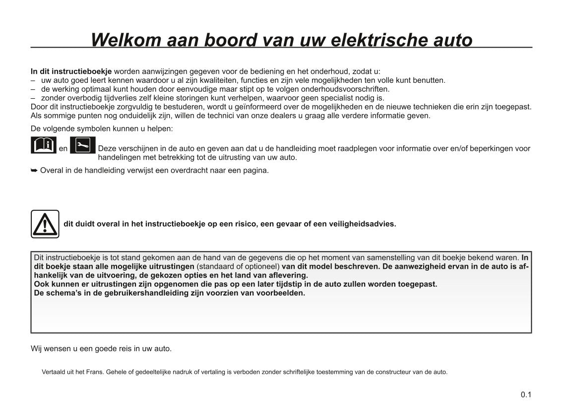 2022-2023 Renault Mégane Electric Owner's Manual | Dutch