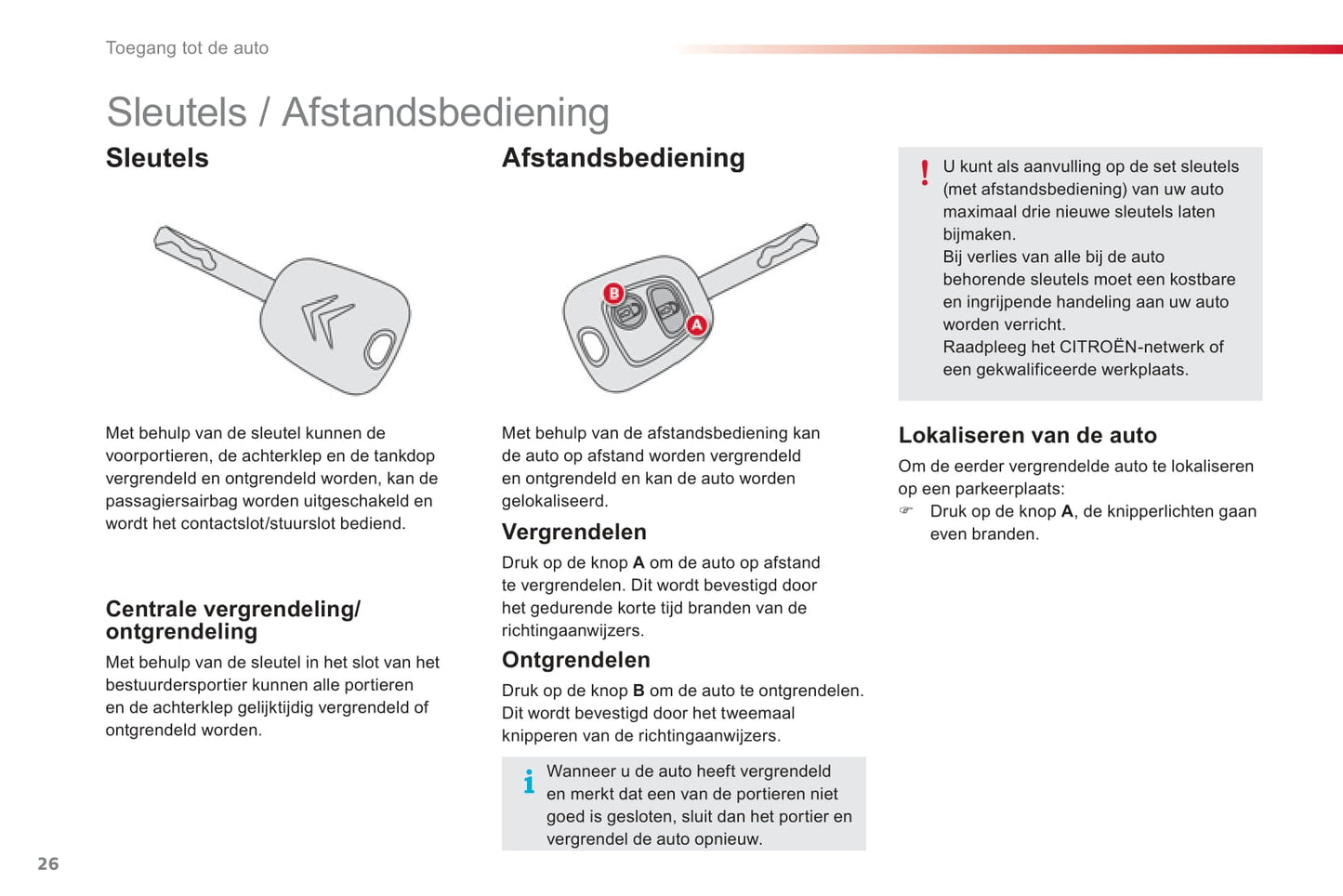 2012-2014 Citroën C1 Bedienungsanleitung | Niederländisch