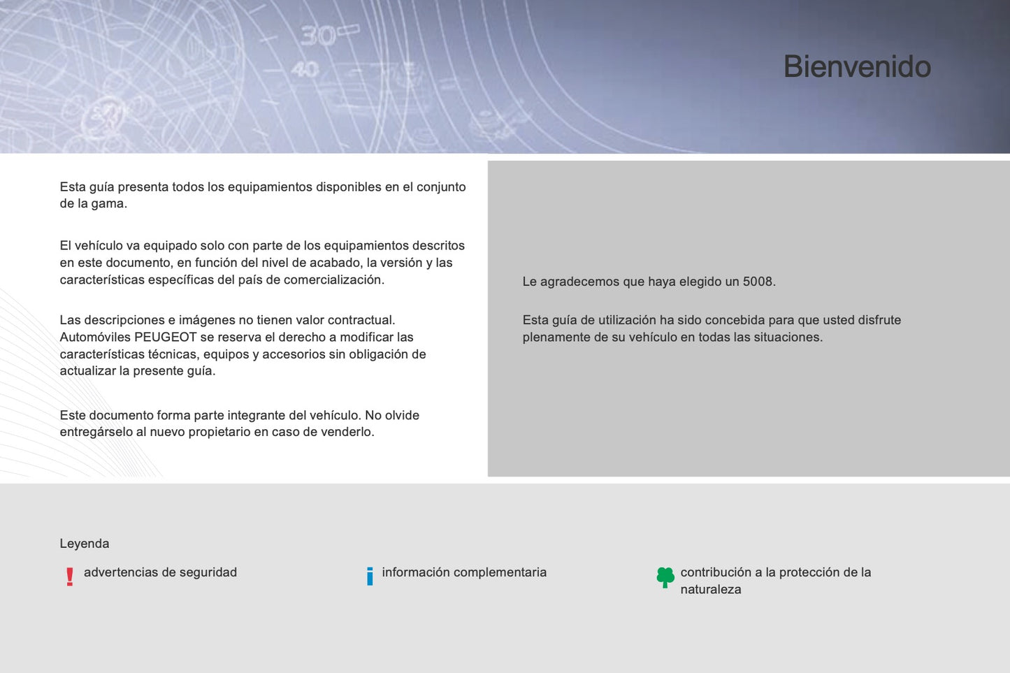 2015-2017 Peugeot 5008 Owner's Manual | Spanish