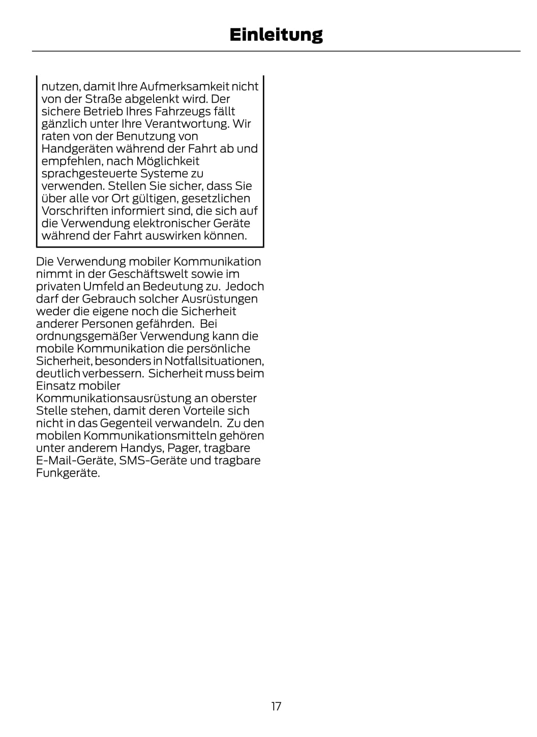 2020 Ford Transit Custom Owner's Manual | German