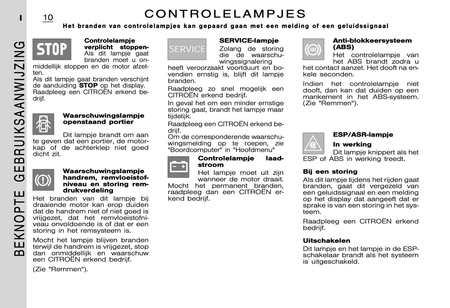 2005-2006 Citroën C5 Owner's Manual | Dutch