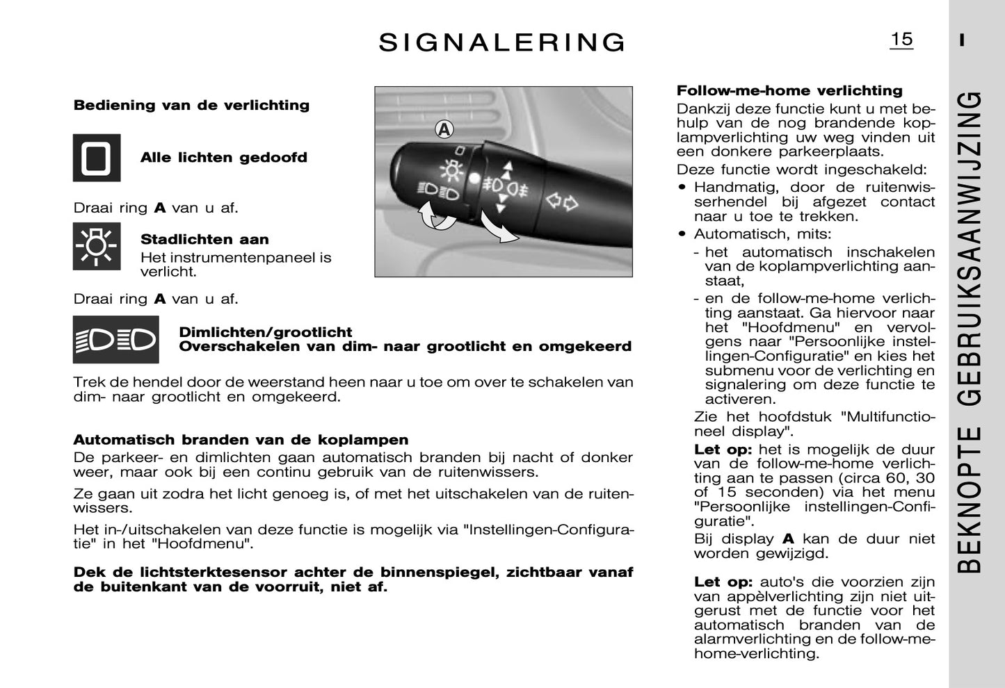 2005-2006 Citroën C5 Owner's Manual | Dutch