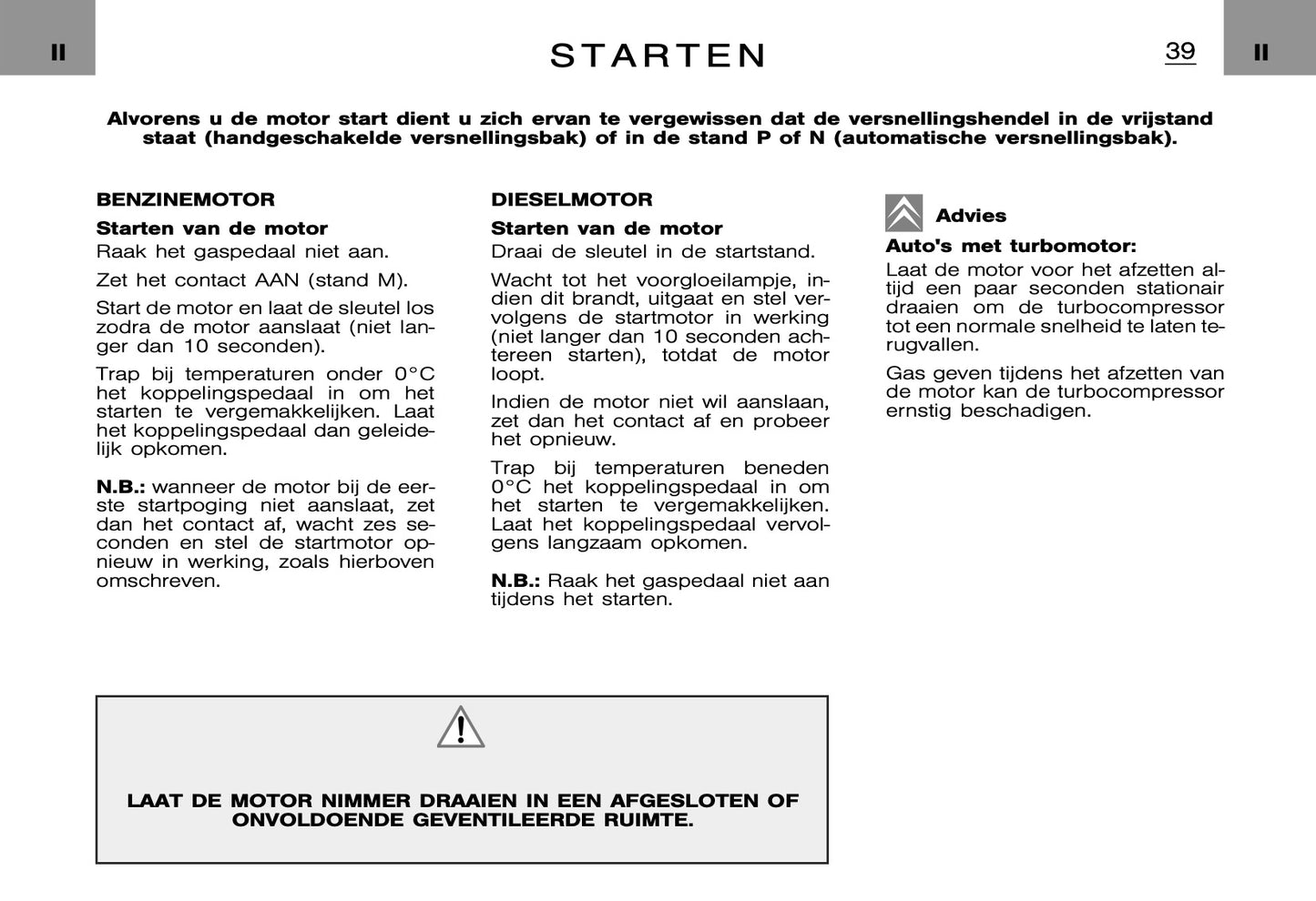 2005-2006 Citroën C5 Owner's Manual | Dutch