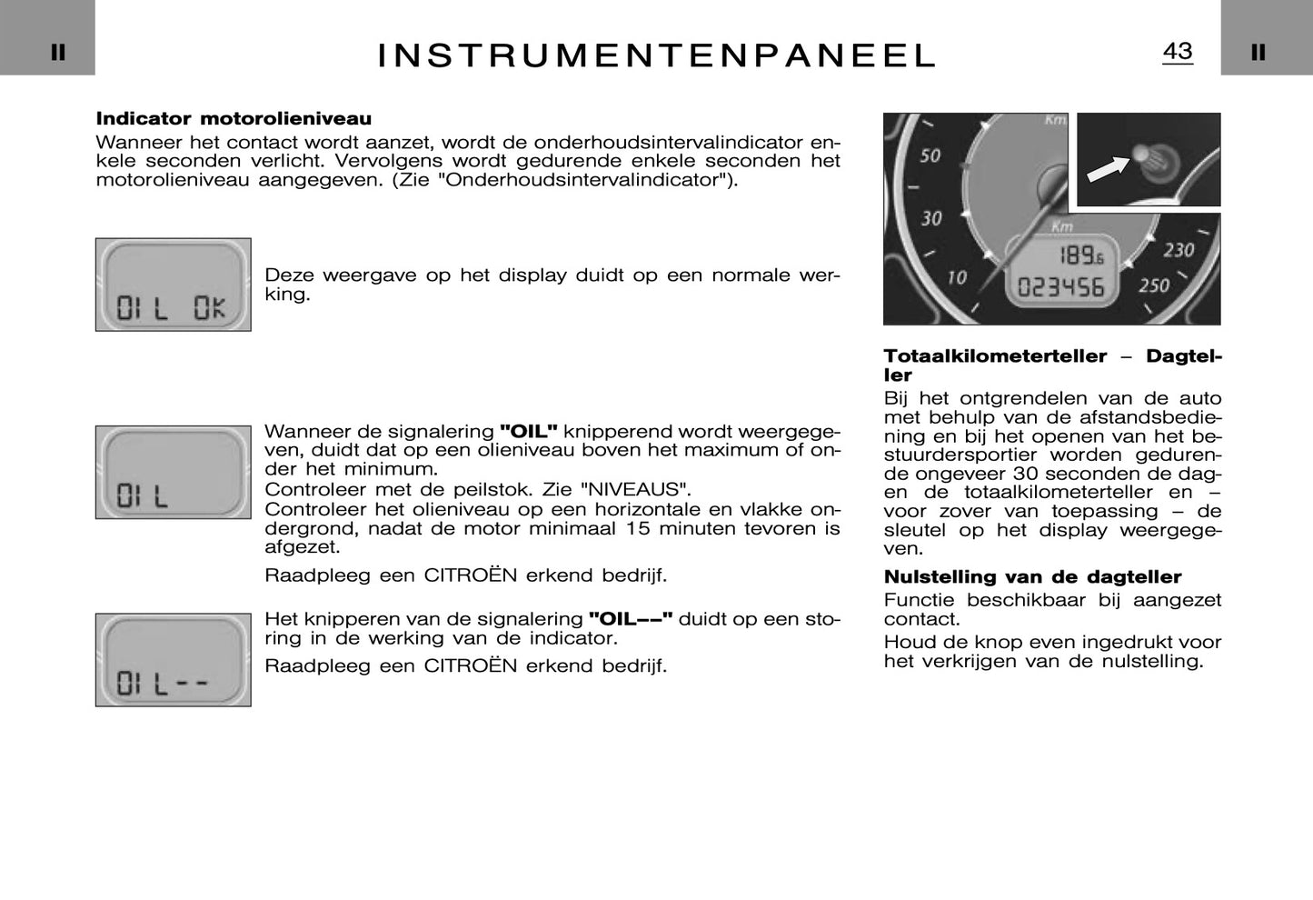 2005-2006 Citroën C5 Owner's Manual | Dutch