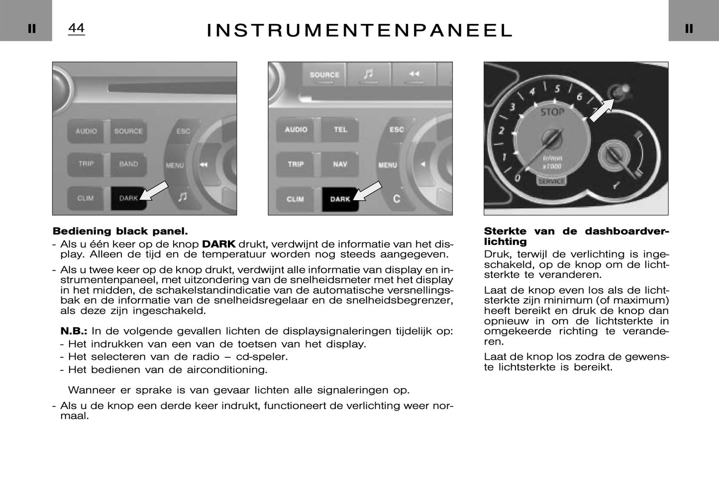 2005-2006 Citroën C5 Owner's Manual | Dutch