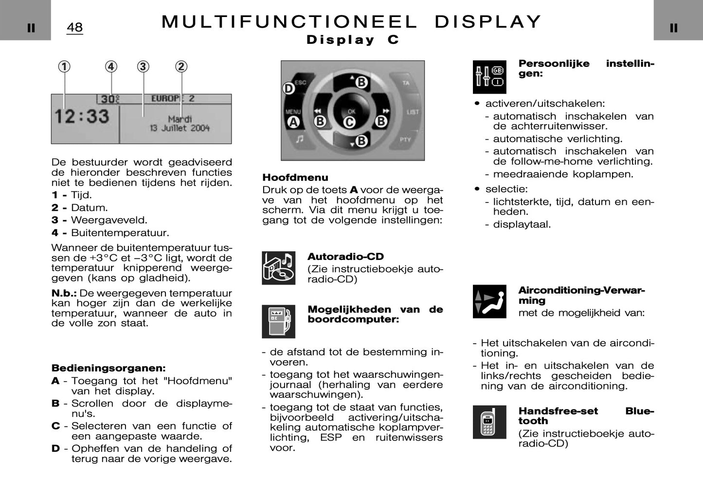 2005-2006 Citroën C5 Owner's Manual | Dutch