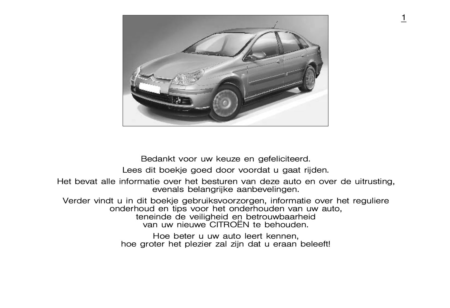 2005-2006 Citroën C5 Owner's Manual | Dutch