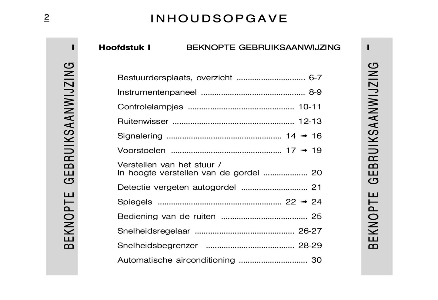 2005-2006 Citroën C5 Owner's Manual | Dutch
