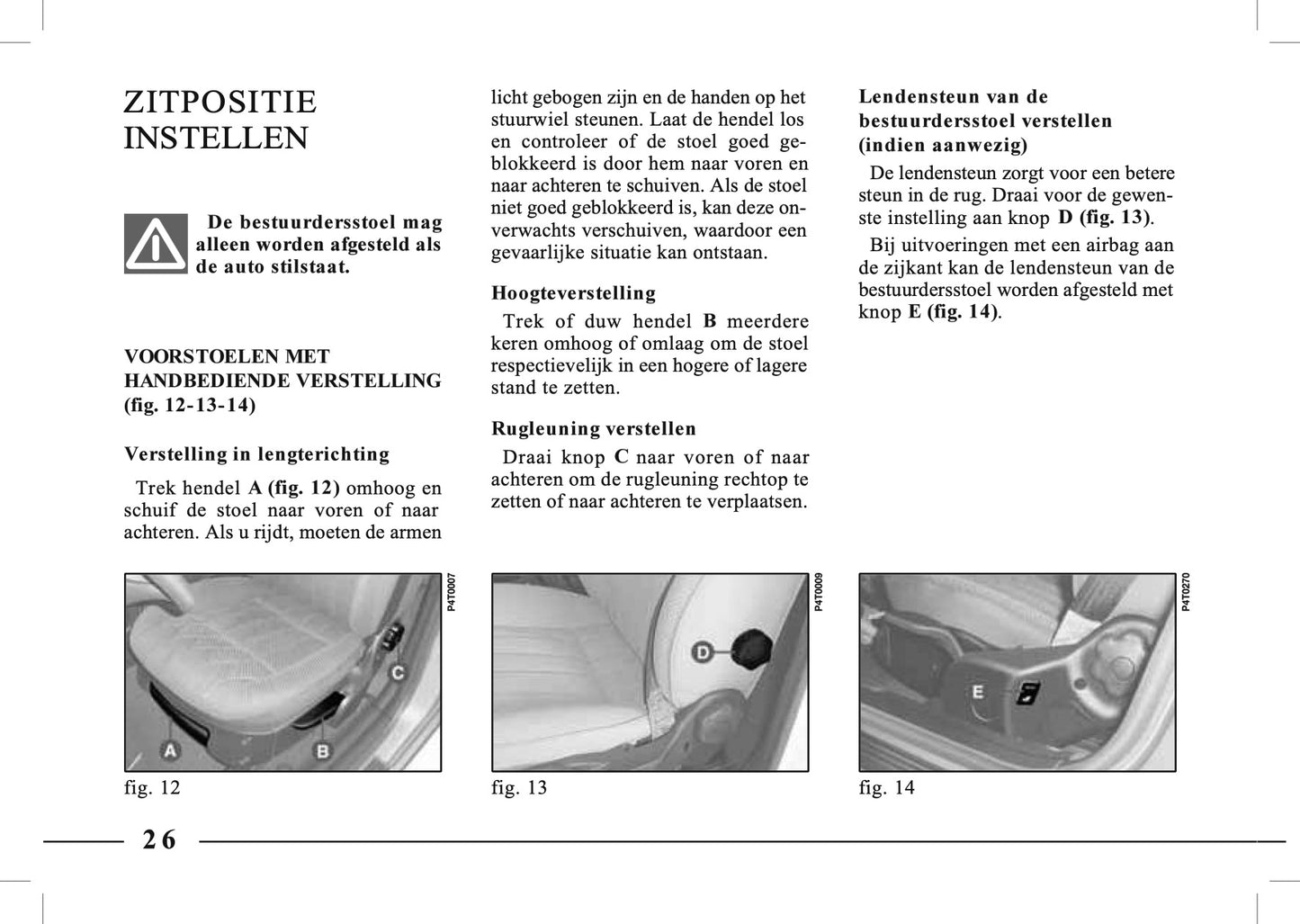 1995-2005 Lancia Lybra Owner's Manual | Dutch