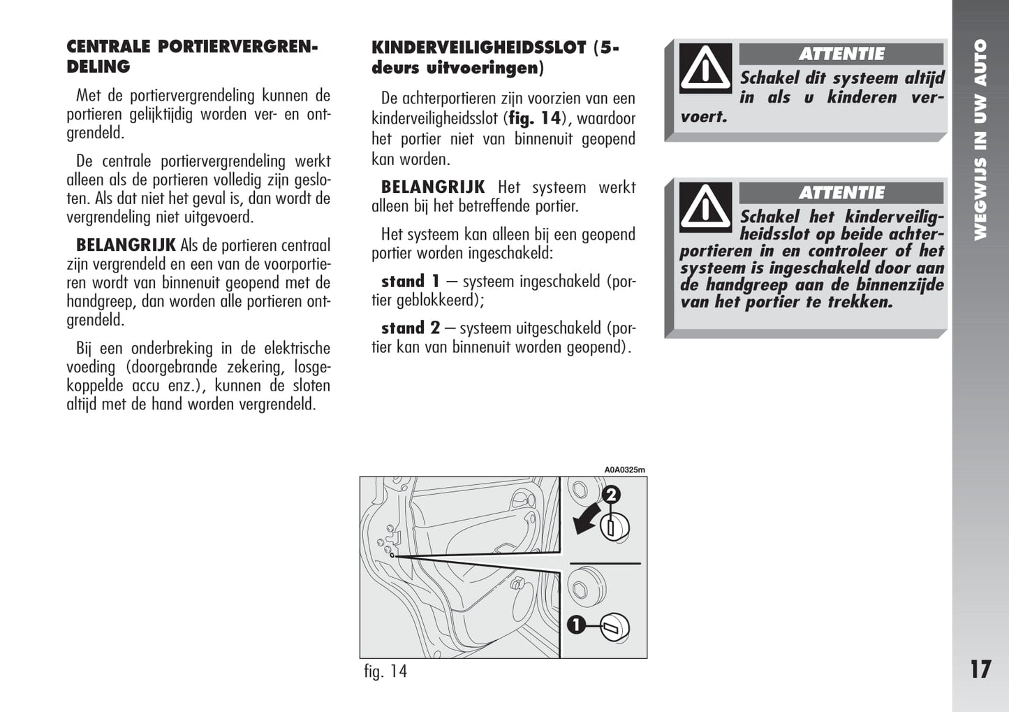 2000-2010 Alfa Romeo 147 Bedienungsanleitung | Niederländisch