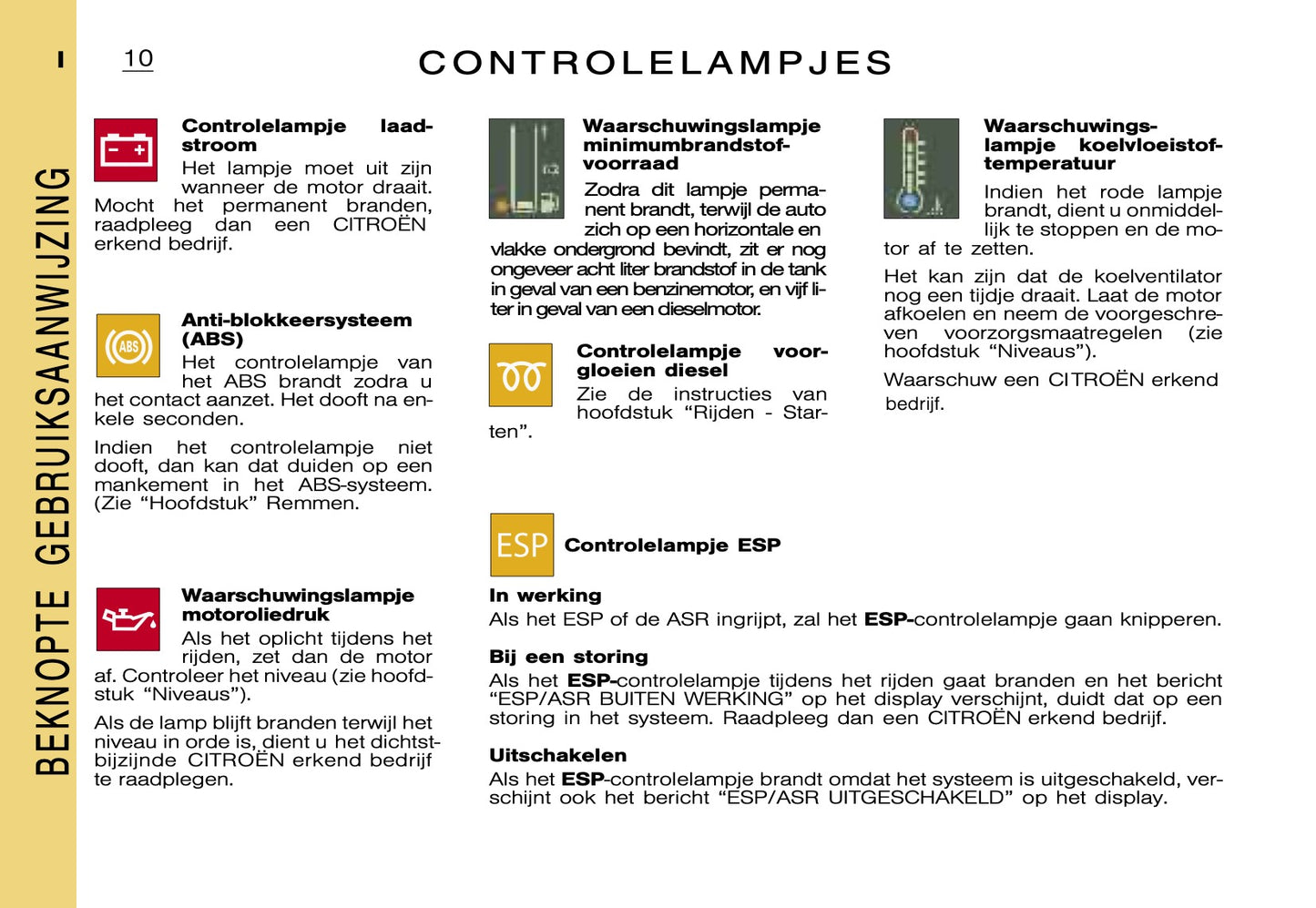 2000-2001 Citroën Xsara Picasso Bedienungsanleitung | Niederländisch