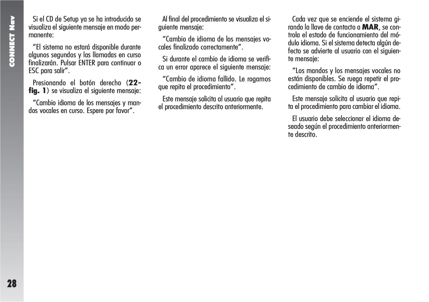 Alfa Romeo Connect / Connect Nav+ Instrucciones 2007 - 2011