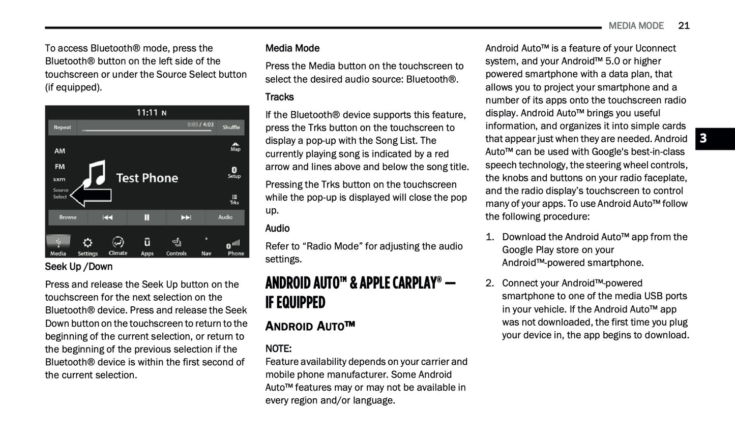 Uconnect 4 / 4C / 4C Nav With 8.4-Inch Display Owner's Manual