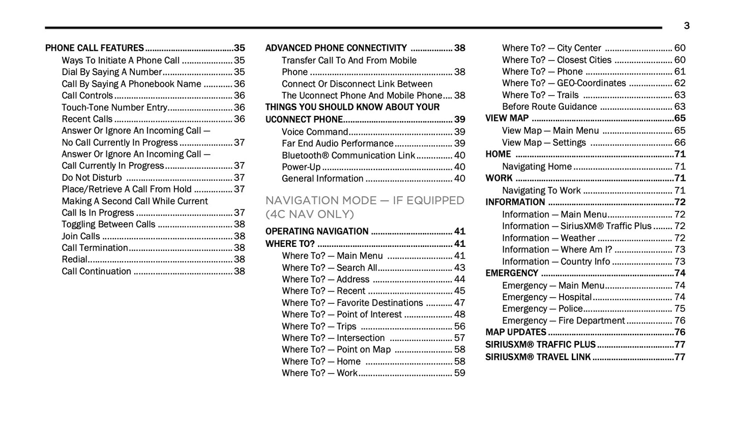 Uconnect 4 / 4C / 4C Nav With 8.4-Inch Display Owner's Manual