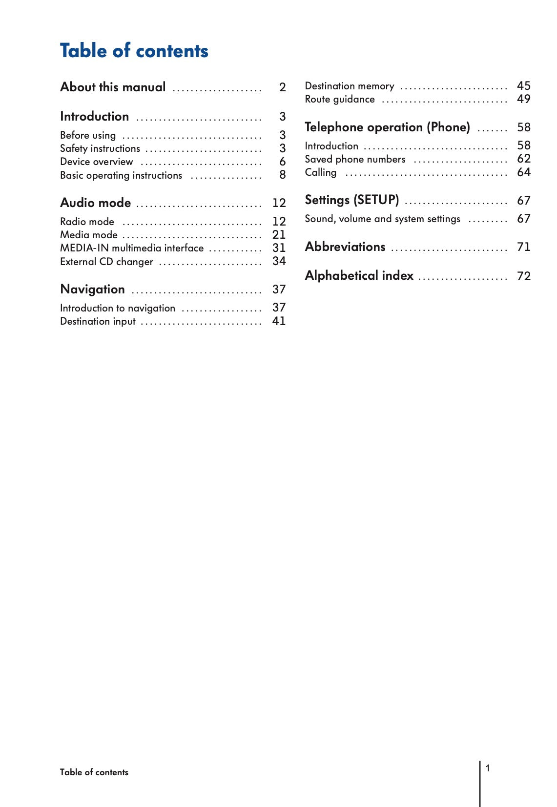 Volkswagen Touran Navigation RNS 310, RNS 315 Bedienungsanleitung 2010