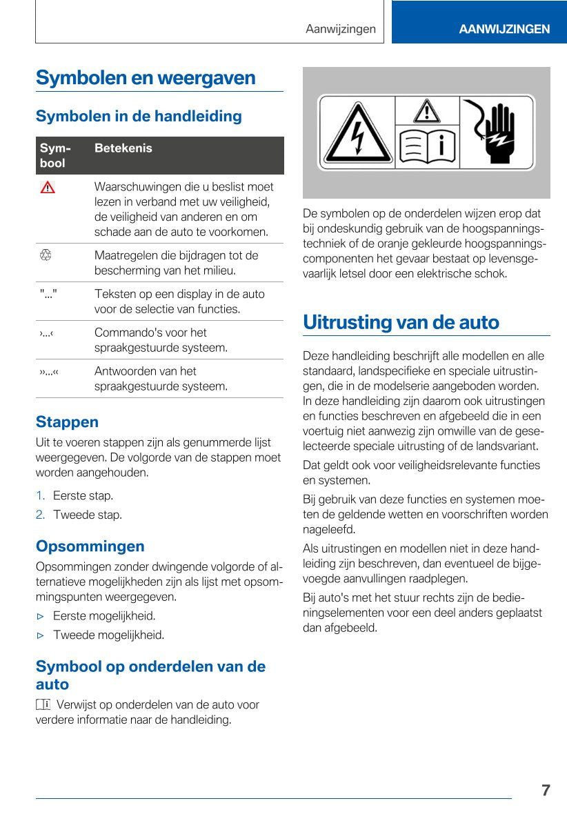 2021 BMW X3 Owner's Manual | Dutch