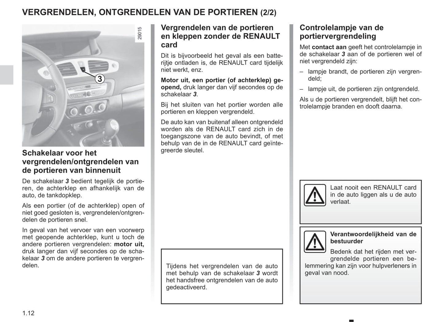 2014-2015 Renault Scénic Bedienungsanleitung | Niederländisch