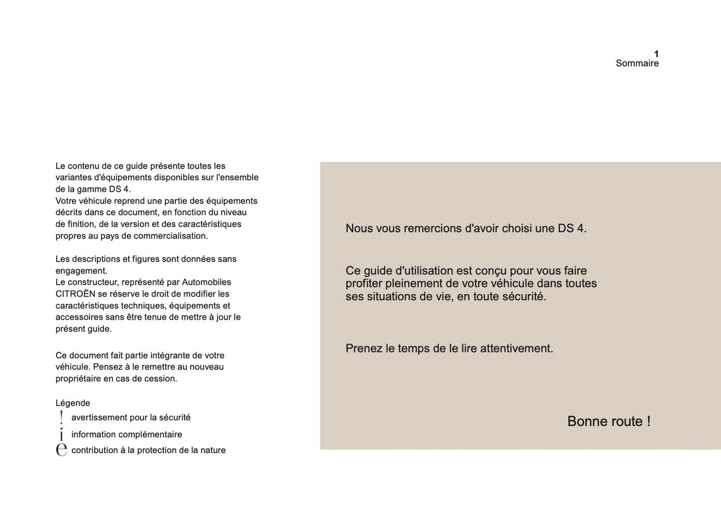 2016-2017 DS Automobiles DS4/DS 4 Owner's Manual | French