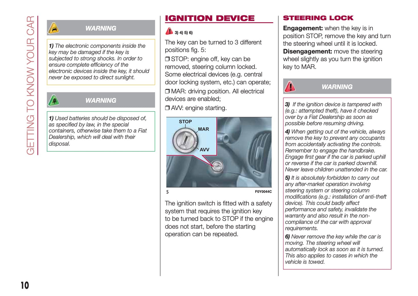 2015-2016 Fiat 500L Bedienungsanleitung | Englisch