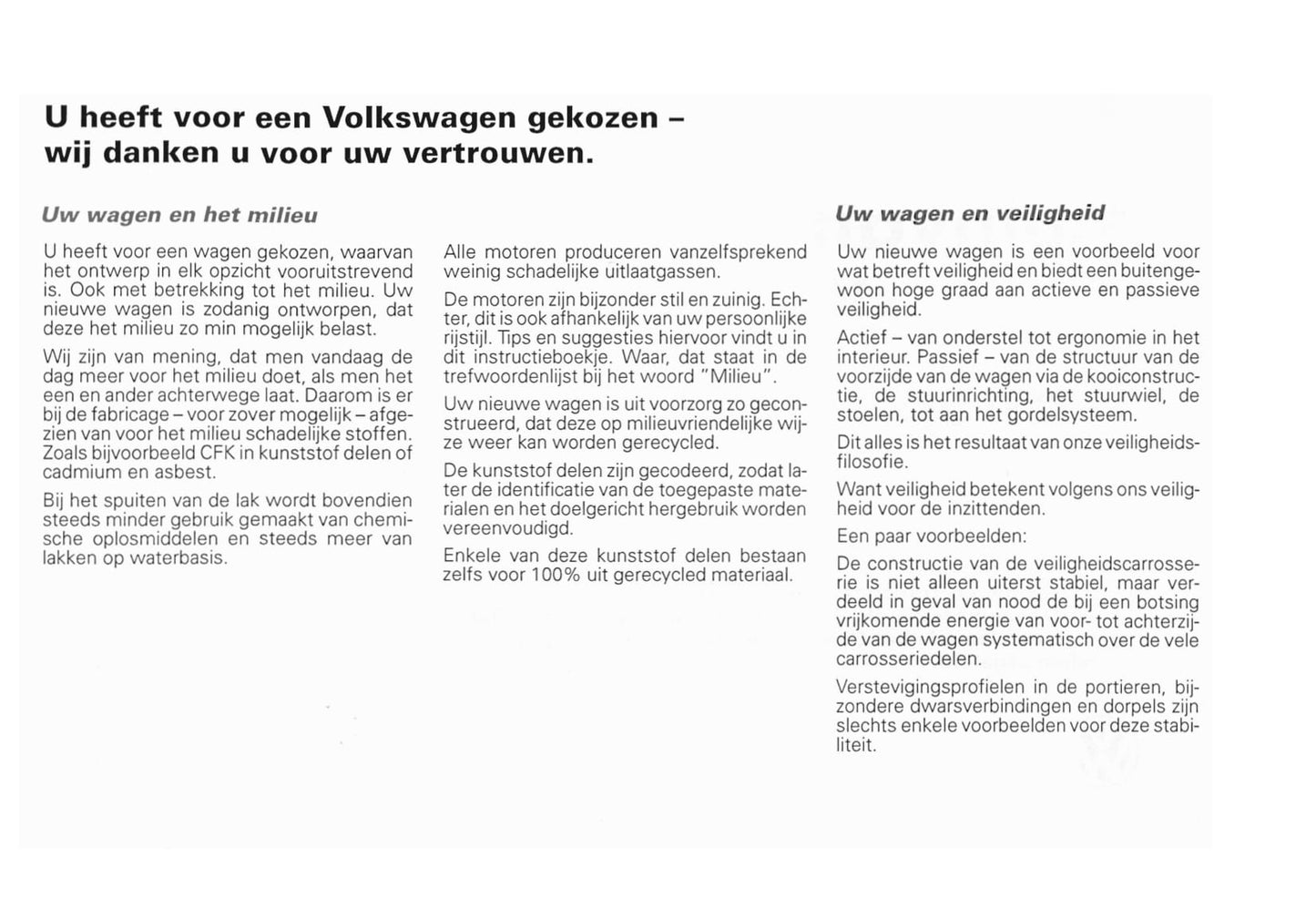 1990-2003 Volkswagen Caravelle/Multivan/Transporter Bedienungsanleitung | Niederländisch