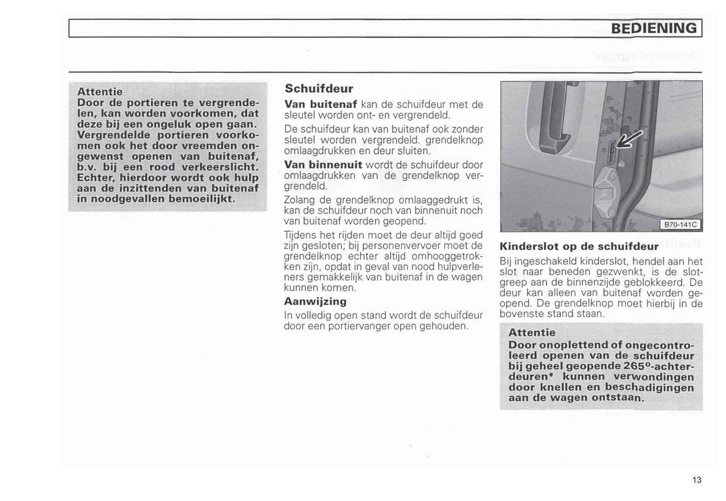 1990-2003 Volkswagen Caravelle/Multivan/Transporter Bedienungsanleitung | Niederländisch