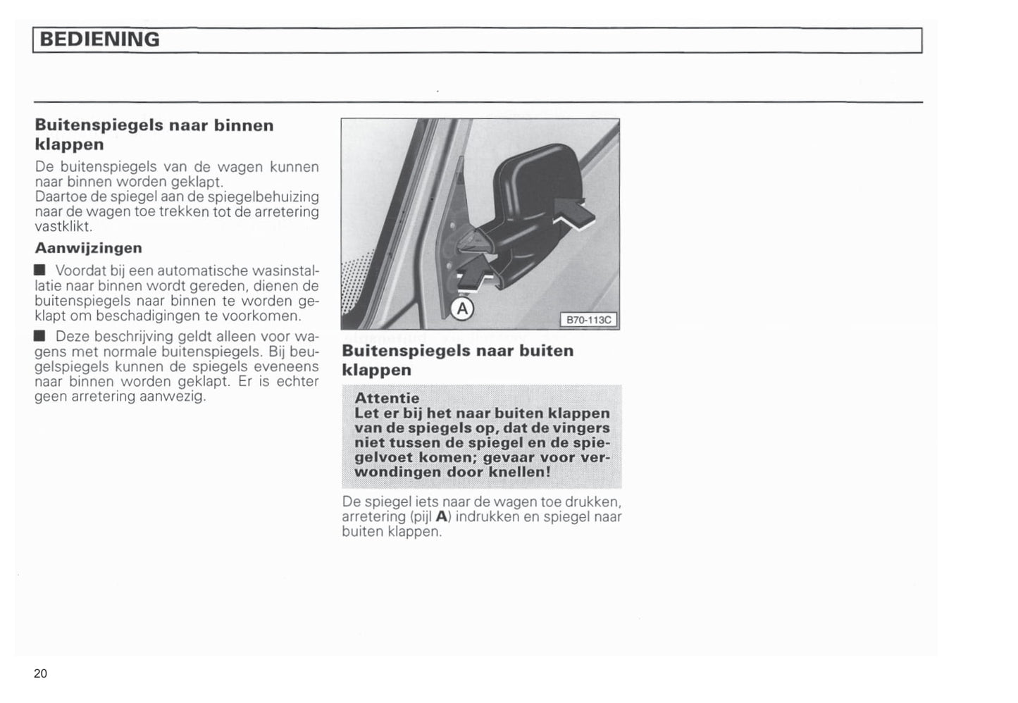 1990-2003 Volkswagen Caravelle/Multivan/Transporter Bedienungsanleitung | Niederländisch