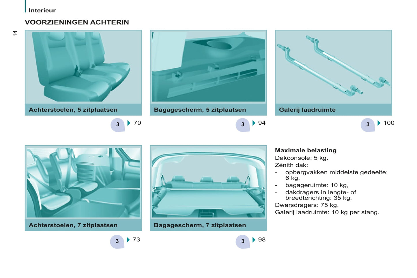 2011-2012 Peugeot Partner Tepee Owner's Manual | Dutch