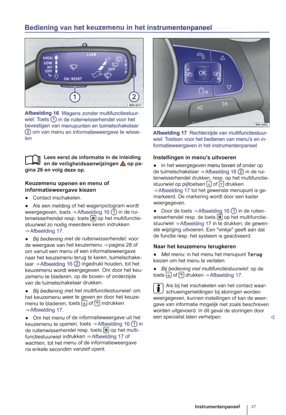 2012-2015 Volkswagen Golf Bedienungsanleitung | Niederländisch