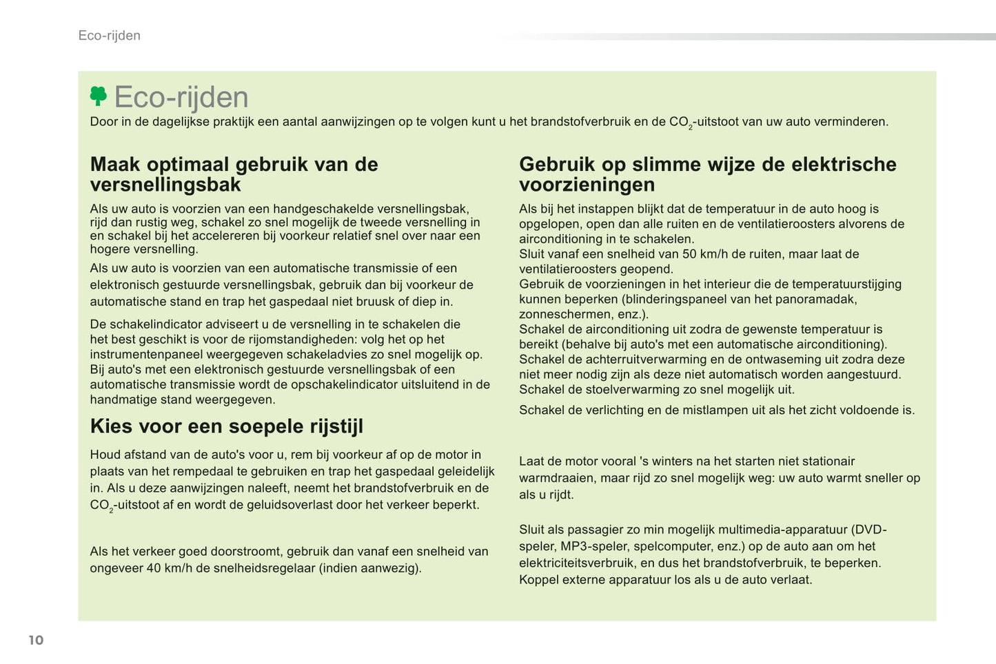 2014 Peugeot 308 Owner's Manual | Dutch