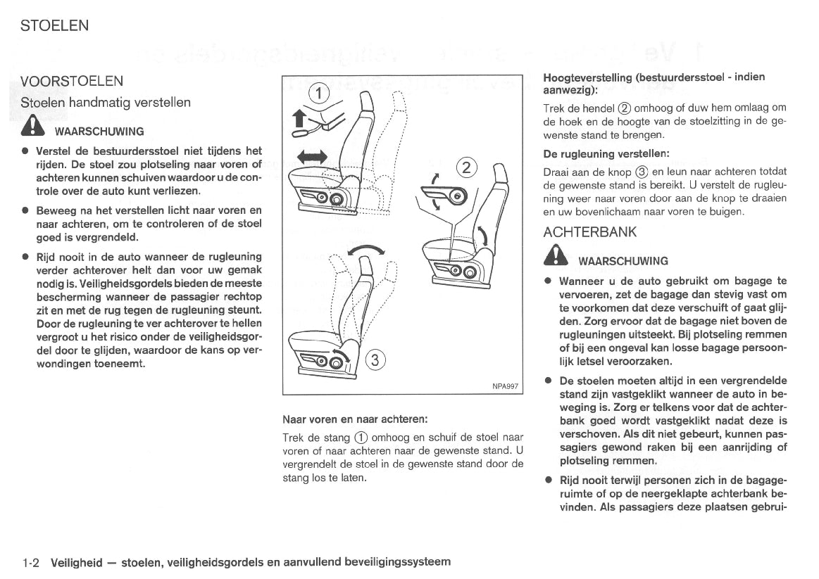 2008-2009 Nissan Note Owner's Manual | Dutch