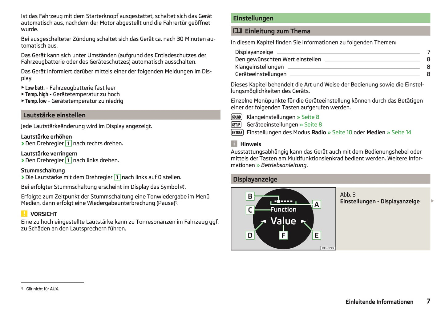 Skoda Blues Infotainment Bedienungsanleitung 2015