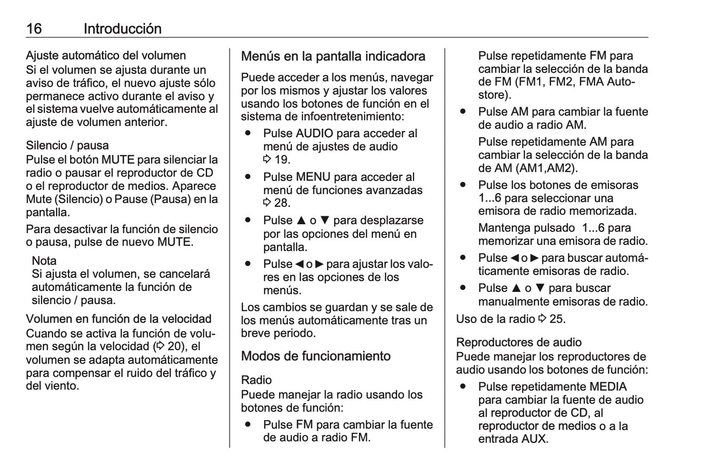 Opel Combo Manual de infoentretenimiento 2018 - 2019