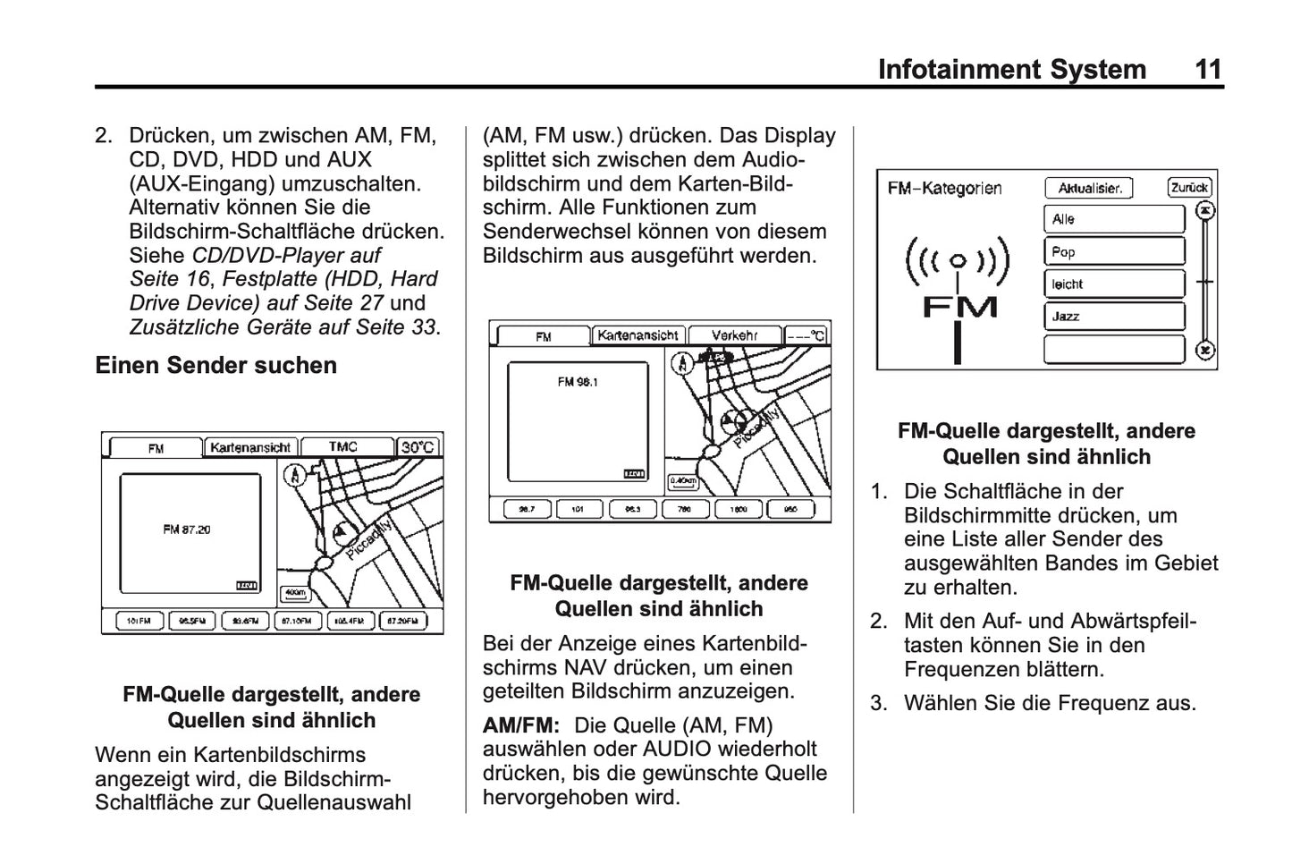Cadillac CTS navigationssystem Bedienungsanleitung 2013