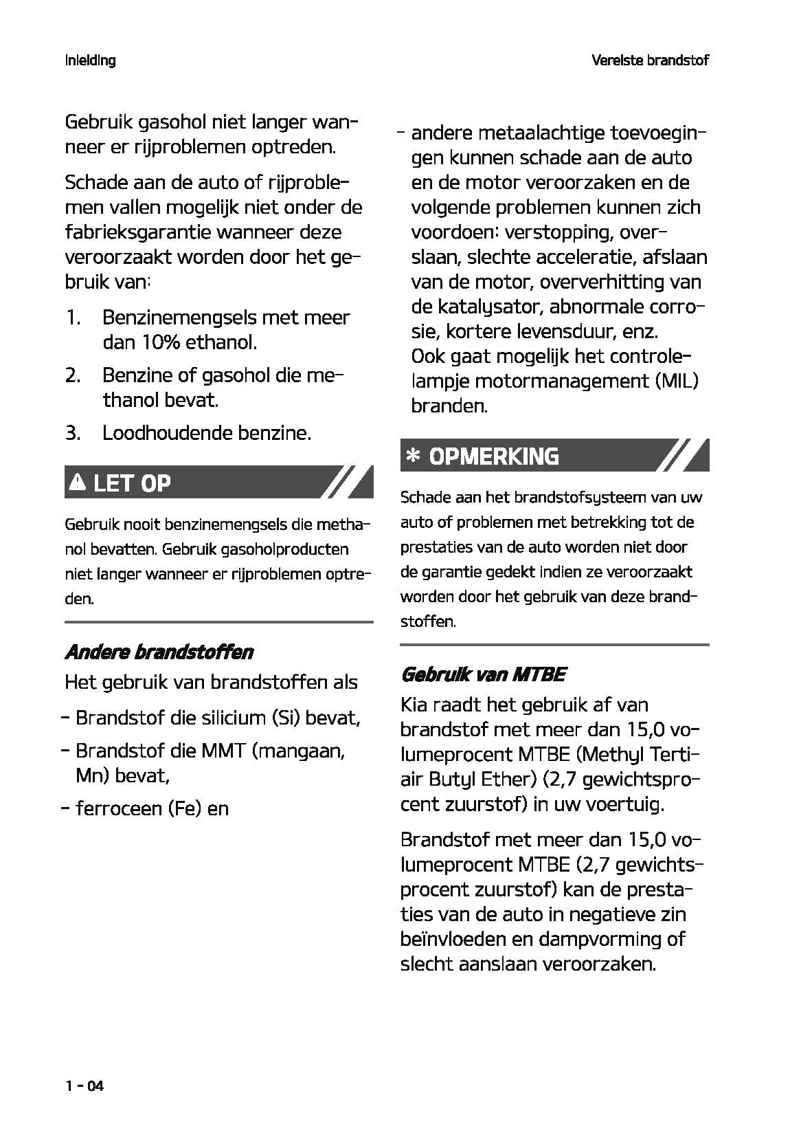 2021-2022 Kia Rio Owner's Manual | Dutch