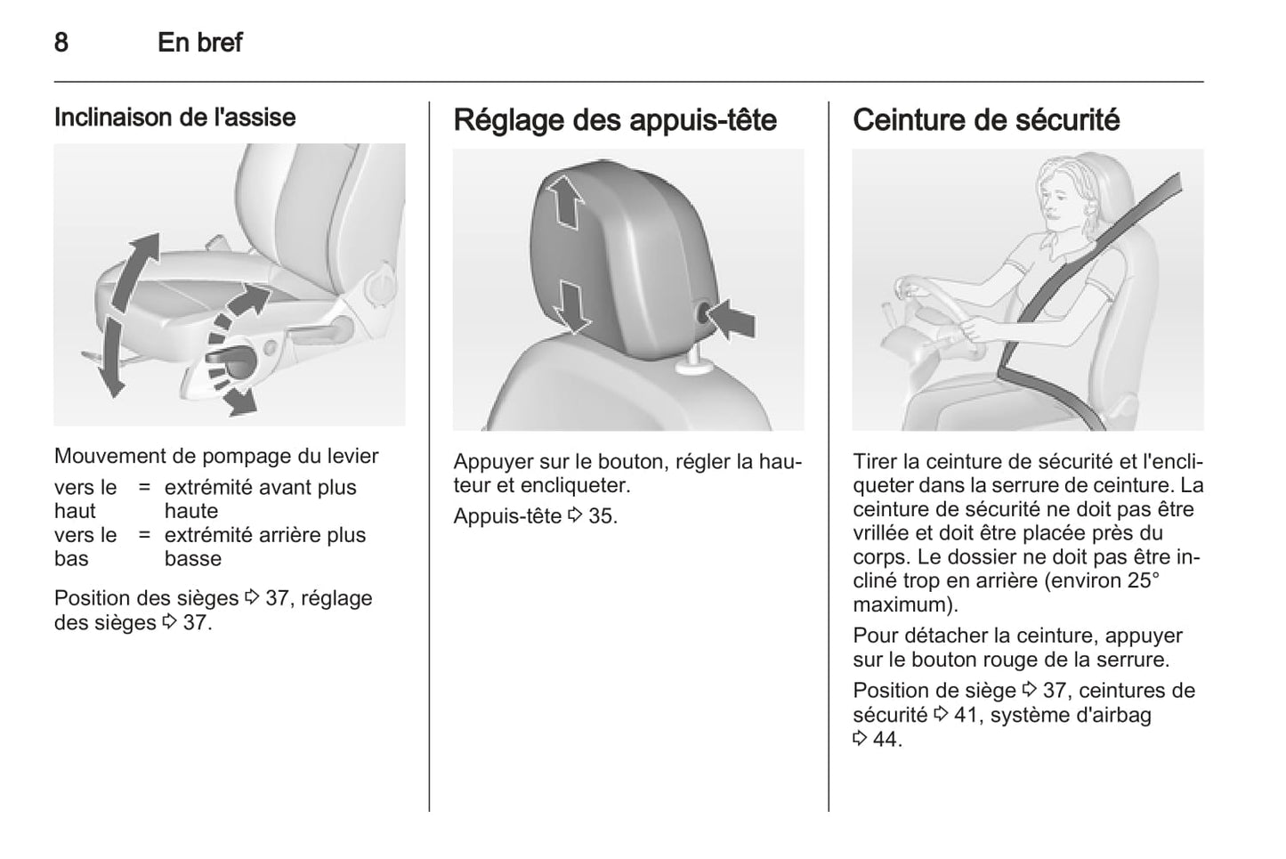 2011-2012 Opel Astra GTC Owner's Manual | French