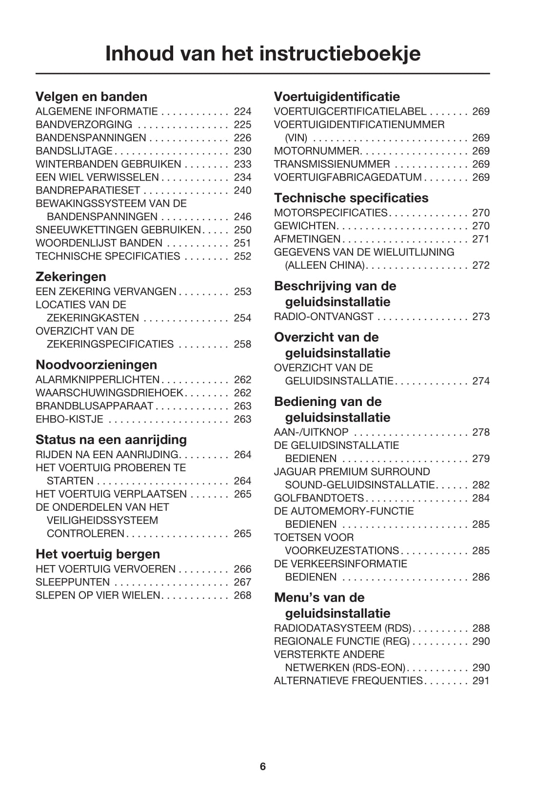 2006-2009 Jaguar XK Bedienungsanleitung | Niederländisch