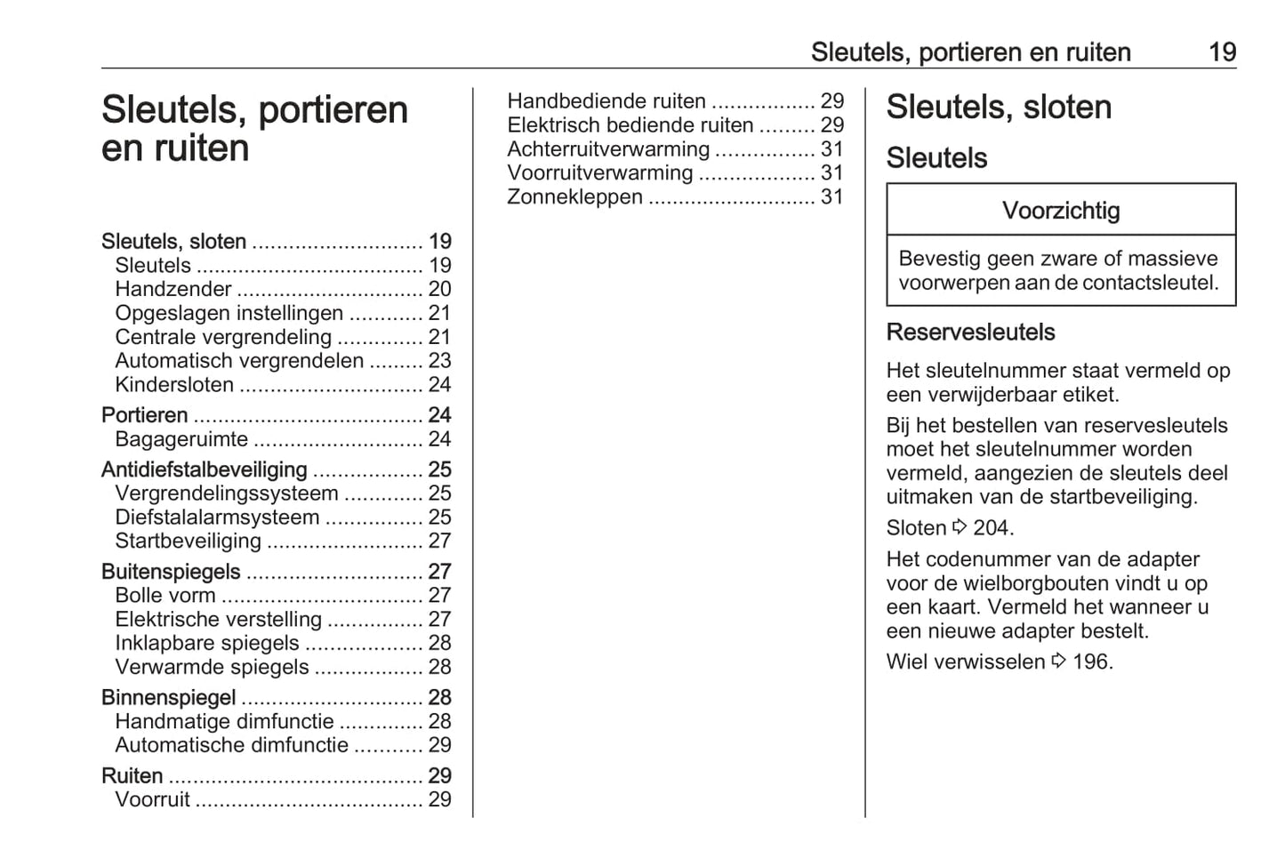 2018-2019 Opel Corsa Bedienungsanleitung | Niederländisch