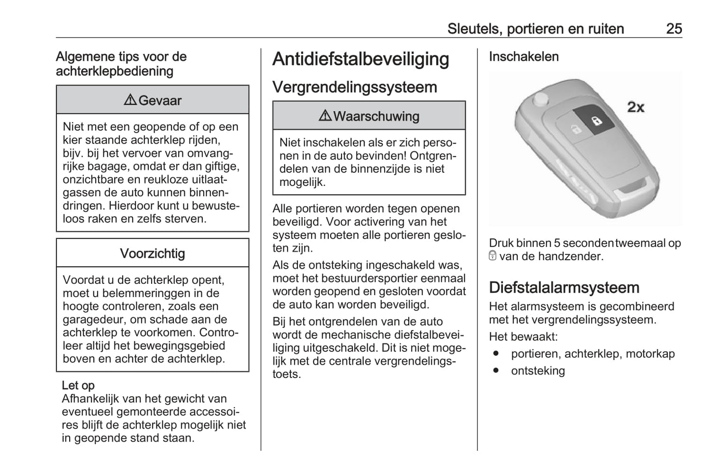 2018-2019 Opel Corsa Bedienungsanleitung | Niederländisch