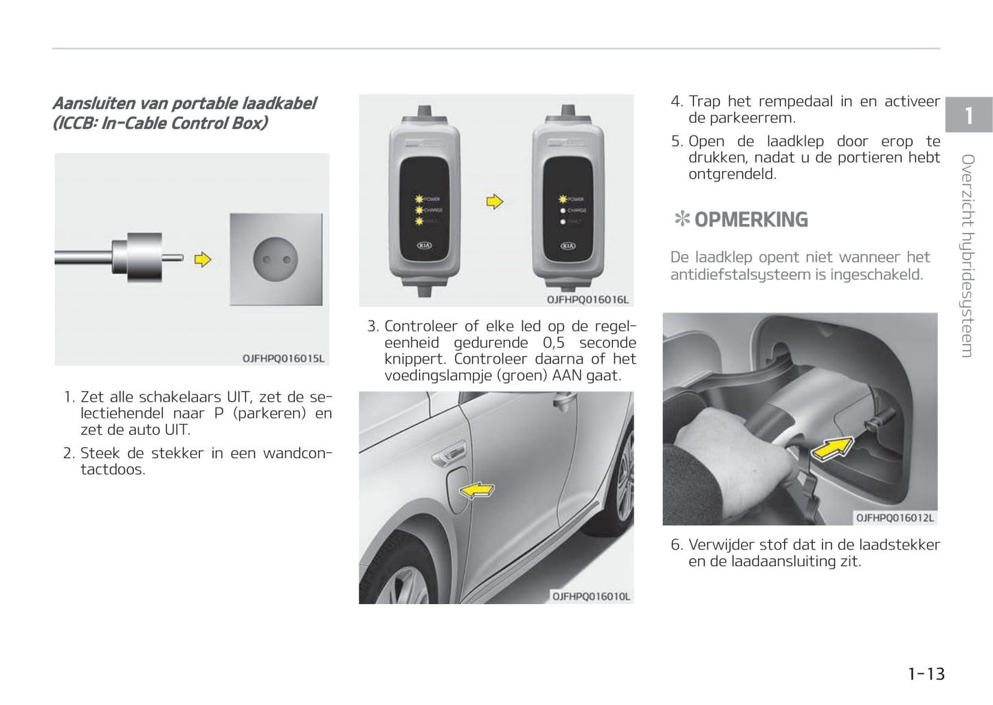 2017-2018 Kia Optima Hybrid Bedienungsanleitung | Niederländisch
