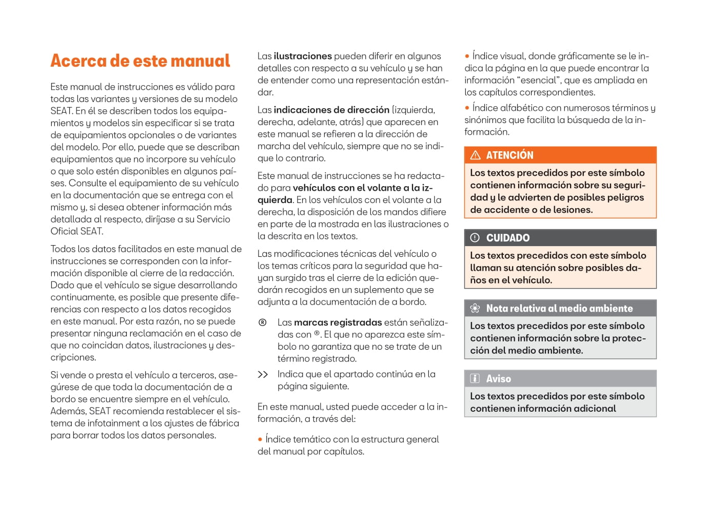 2021-2022 Seat Arona Bedienungsanleitung | Spanisch